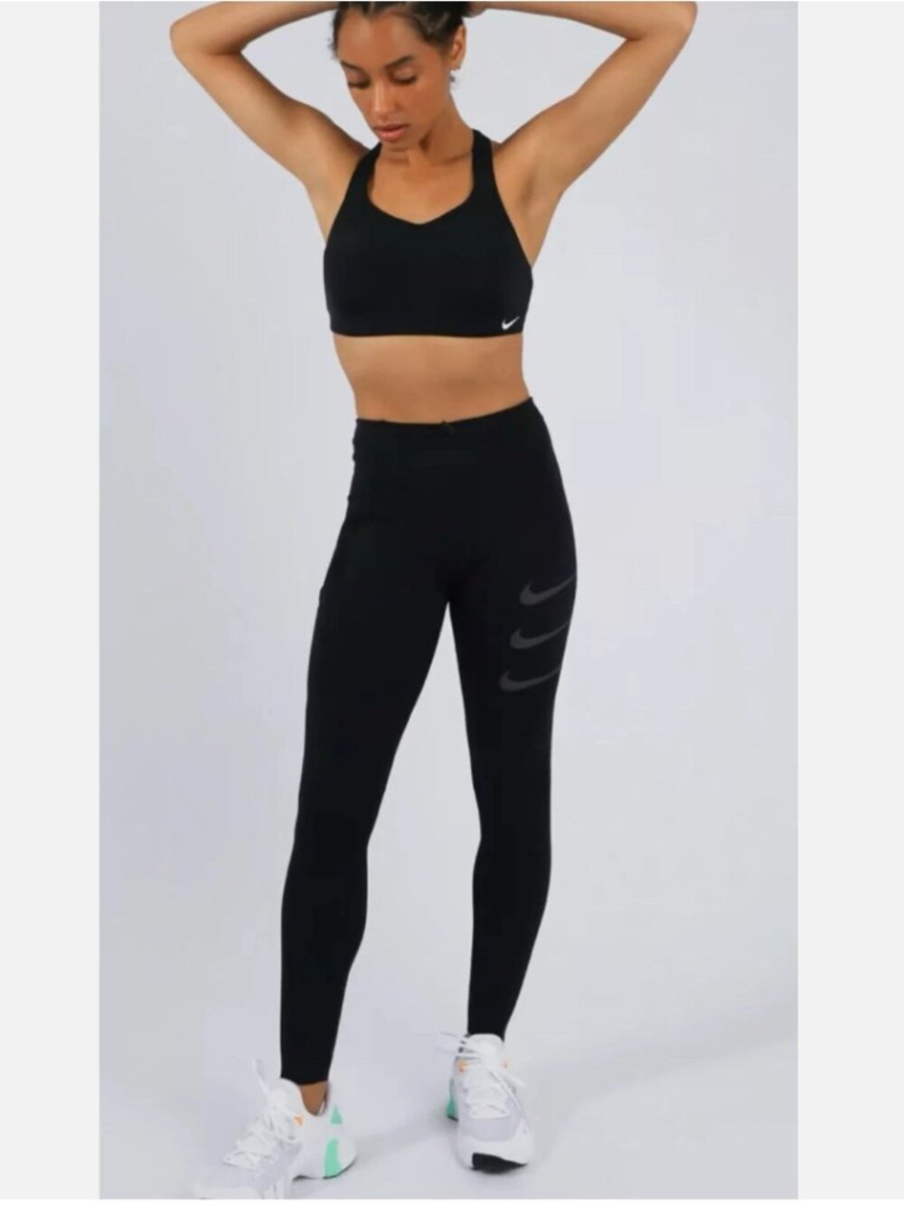 Nike Epic Luxe Run Division Leggings Triple Swoosh DA1270-010 Dri-fit sz M